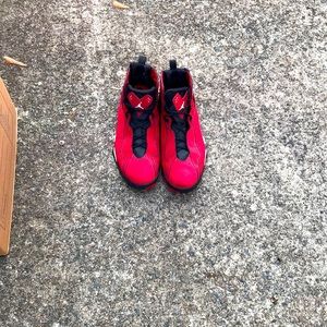 Red black and white Jordan’s